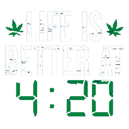 Funny T-Shirts design "Life Is Better At 4:20 T-Shirt"