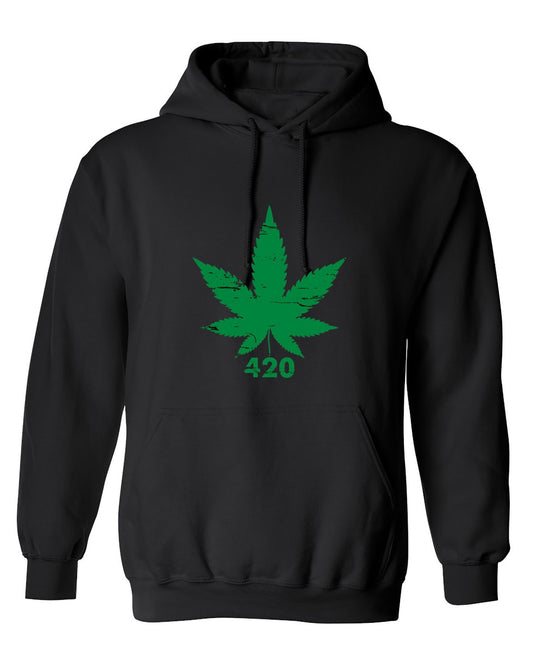 Funny T-Shirts design "420 Pot Leaf T-Shirt - Hoodie"