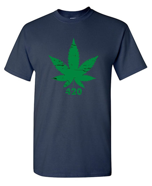 Funny T-Shirts design "420 Pot Leaf T-Shirt"