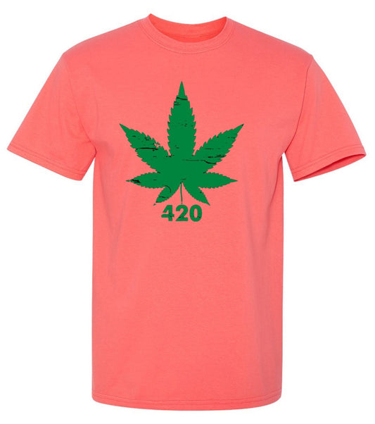 Funny T-Shirts design "420 Pot Leaf T-Shirt"
