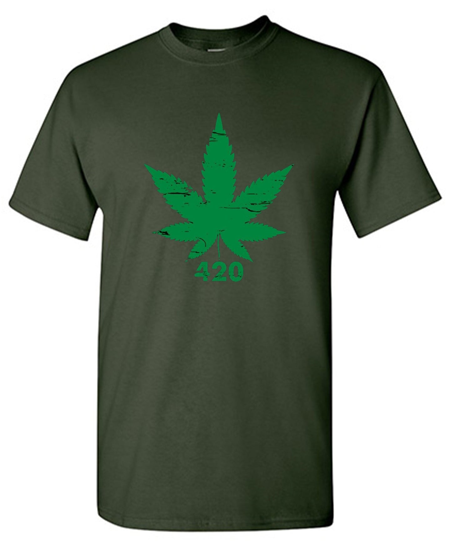 Funny T-Shirts design "420 Pot Leaf T-Shirt"