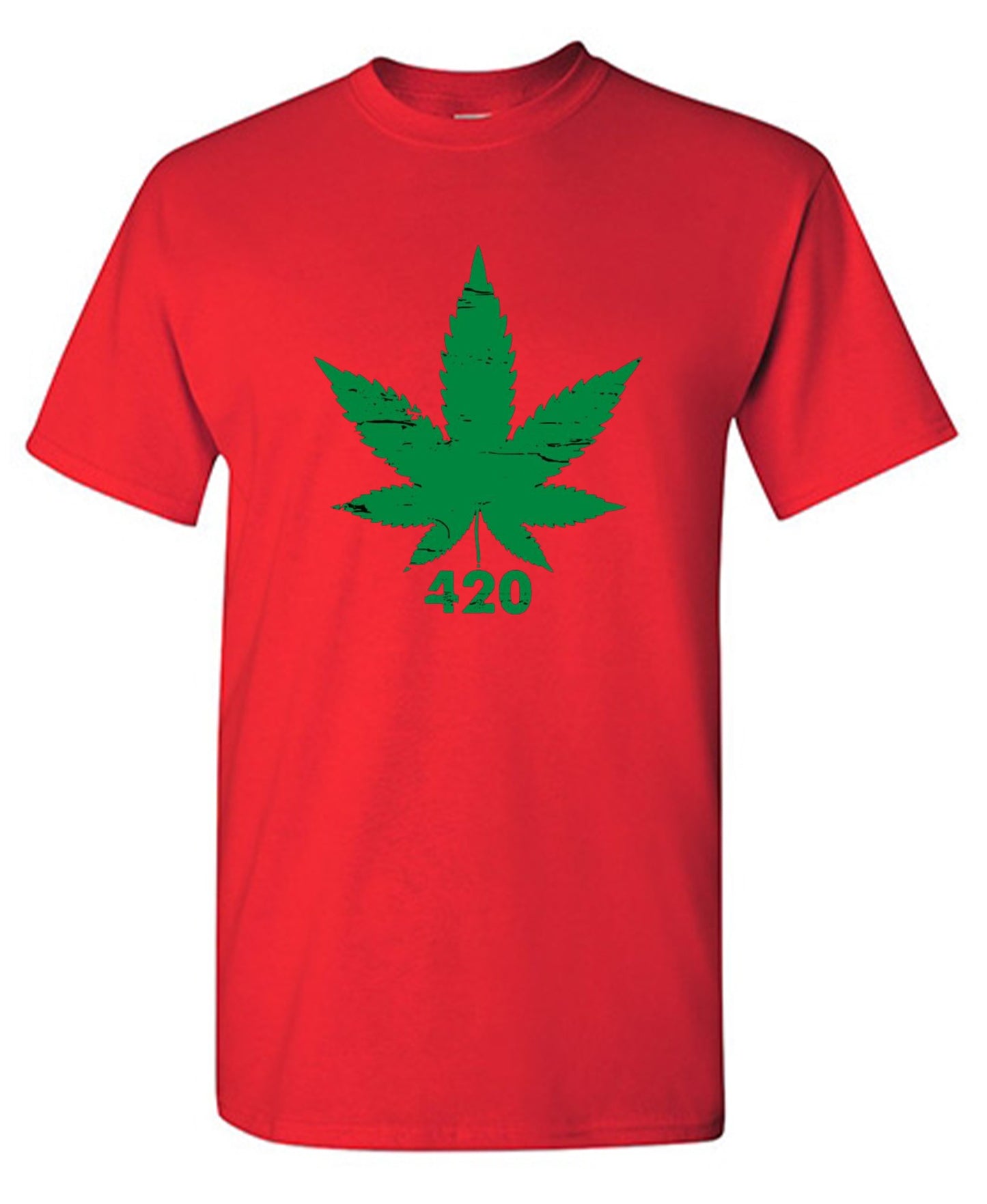 Funny T-Shirts design "420 Pot Leaf T-Shirt"