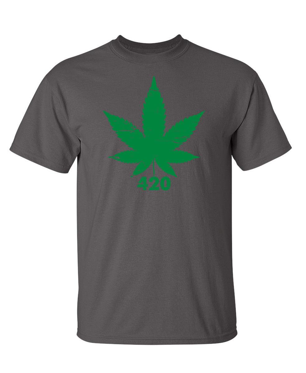 Funny T-Shirts design "420 Pot Leaf T-Shirt"