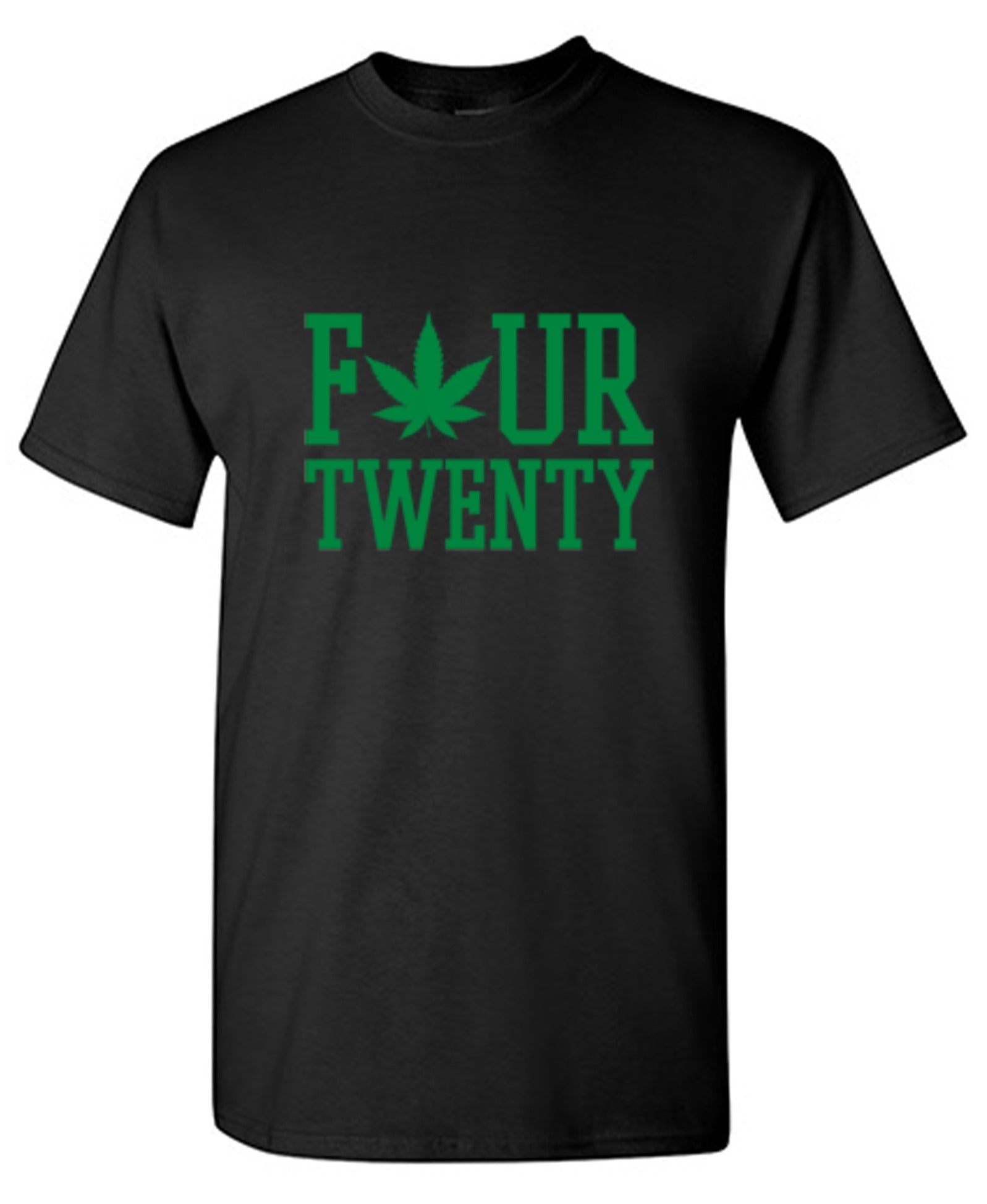Funny T-Shirts design "Four Twenty Pot Leaf T-Shirt"