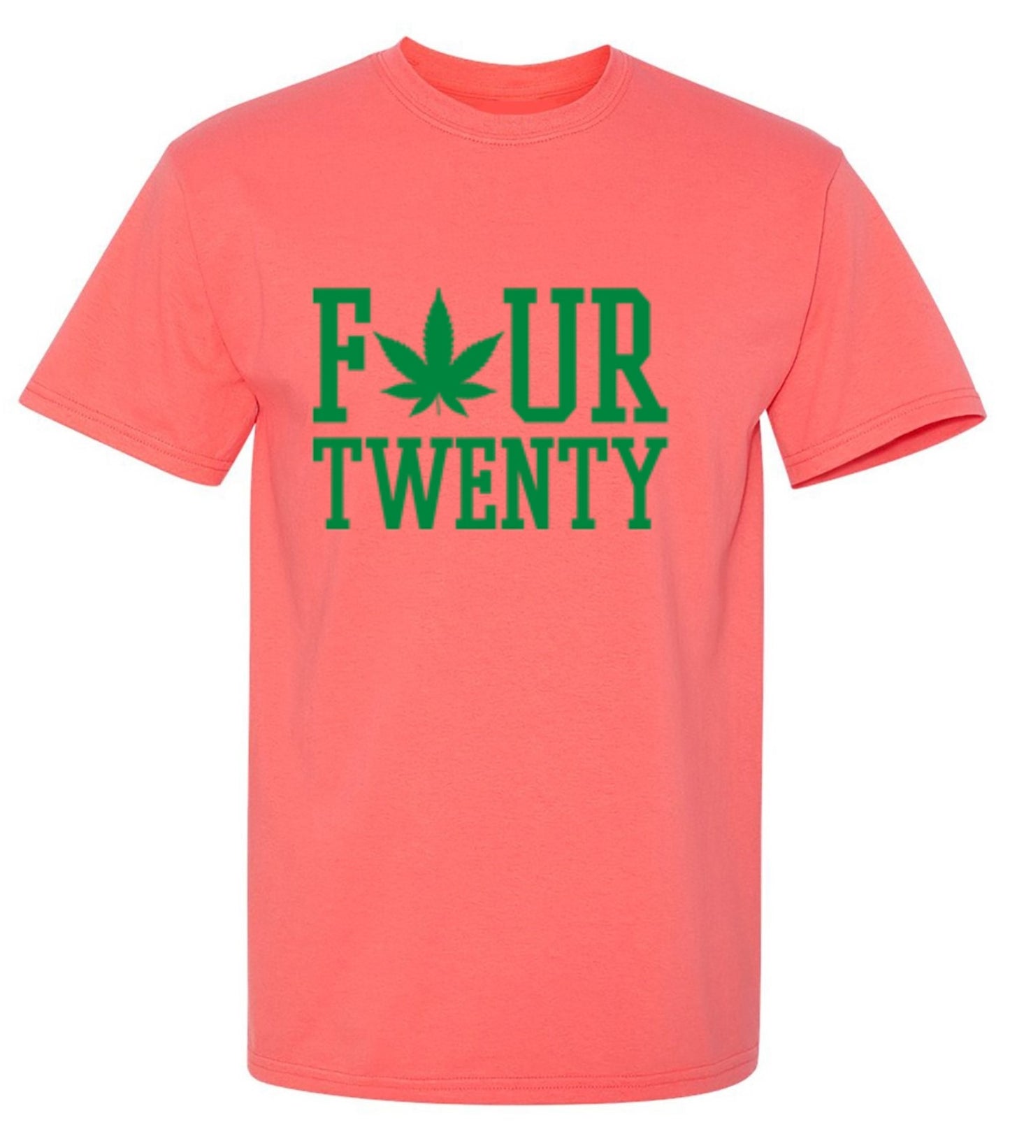 Funny T-Shirts design "Four Twenty Pot Leaf T-Shirt"