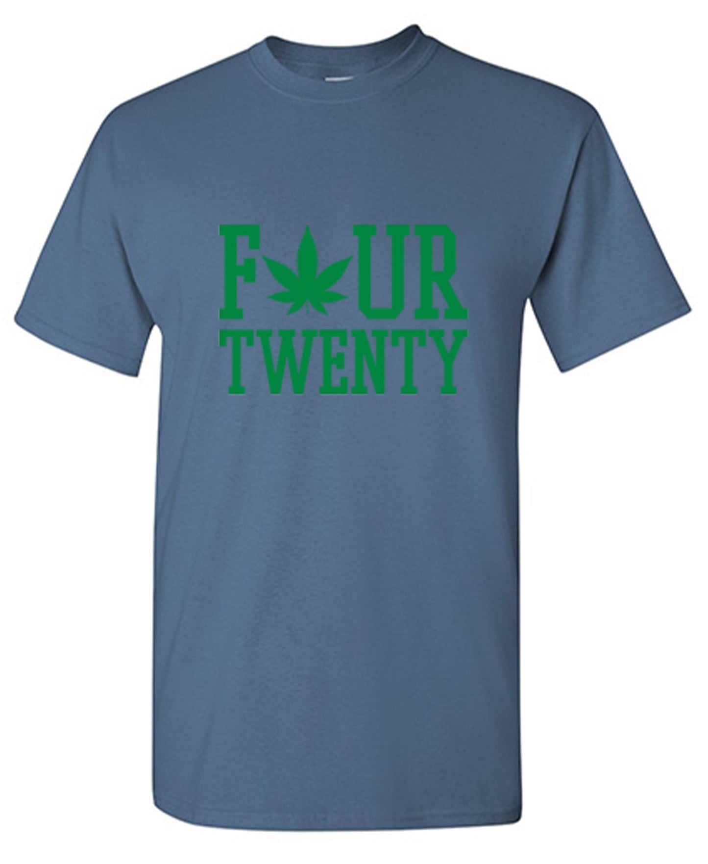 Funny T-Shirts design "Four Twenty Pot Leaf T-Shirt"