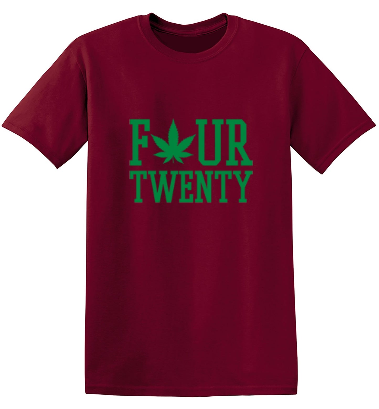 Funny T-Shirts design "Four Twenty Pot Leaf T-Shirt"