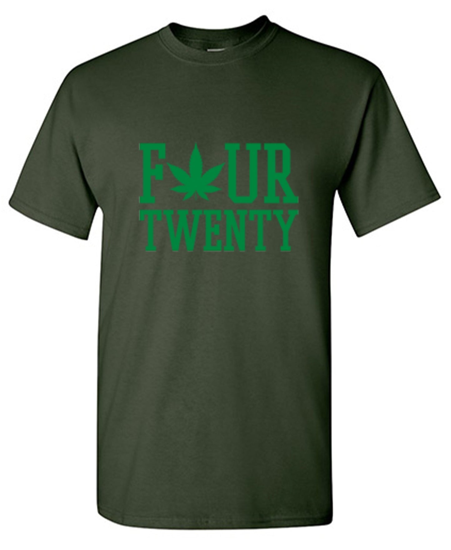 Funny T-Shirts design "Four Twenty Pot Leaf T-Shirt"