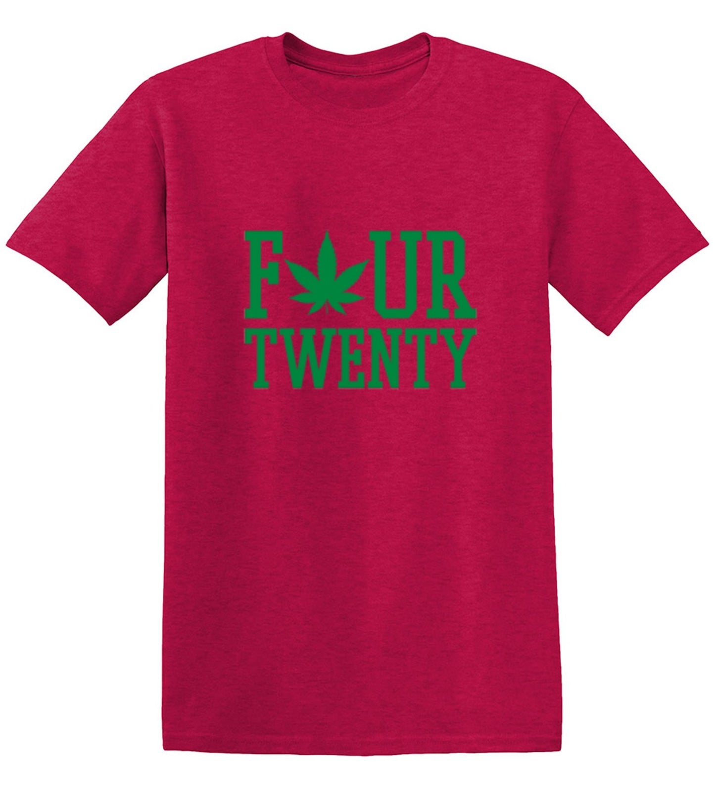 Funny T-Shirts design "Four Twenty Pot Leaf T-Shirt"