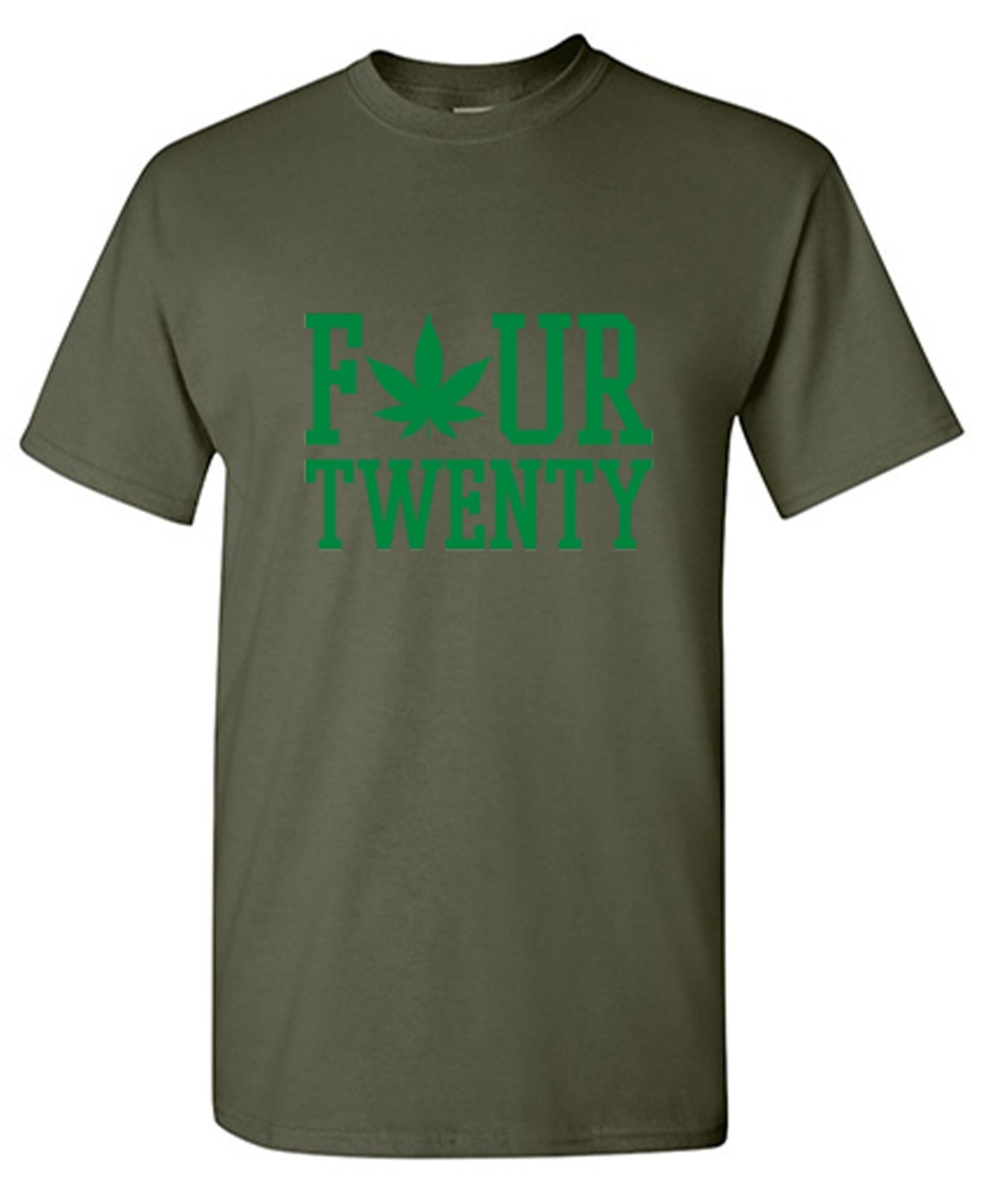 Funny T-Shirts design "Four Twenty Pot Leaf T-Shirt"