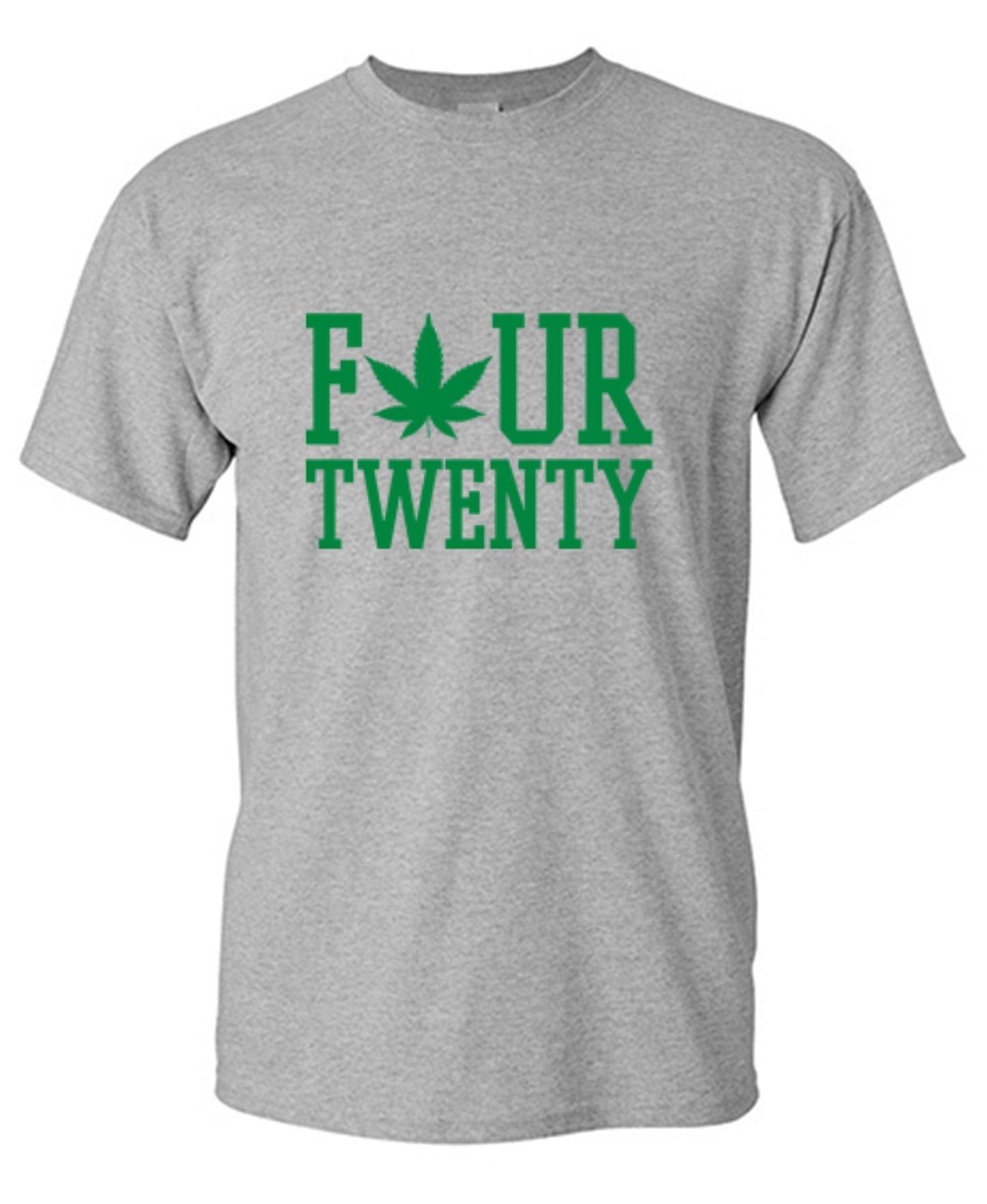Funny T-Shirts design "Four Twenty Pot Leaf T-Shirt"