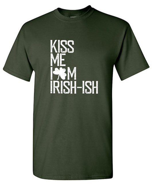 Funny T-Shirts design "Kiss Me, I am Irish Shirt - Youth"