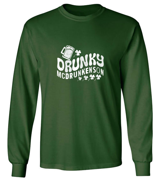 Funny T-Shirts design "Drunky McDrunkenson Shirt - Long Sleeve"