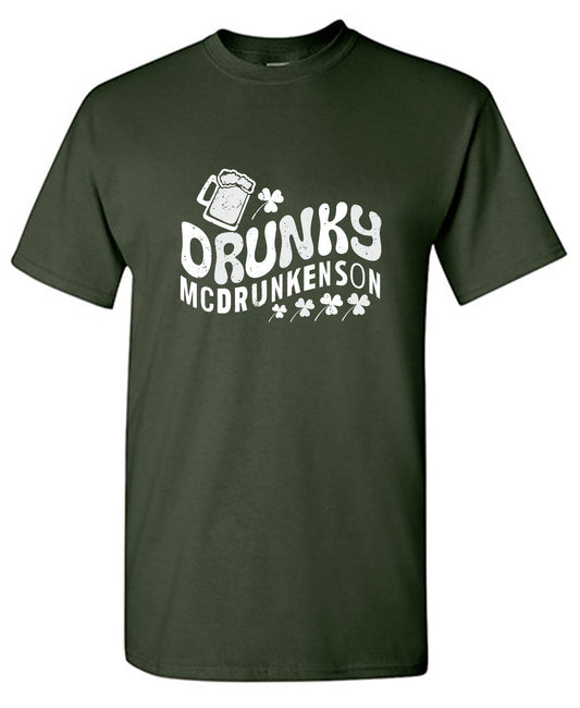 Funny T-Shirts design "Drunky McDrunkenson Shirt - Tall Tee"