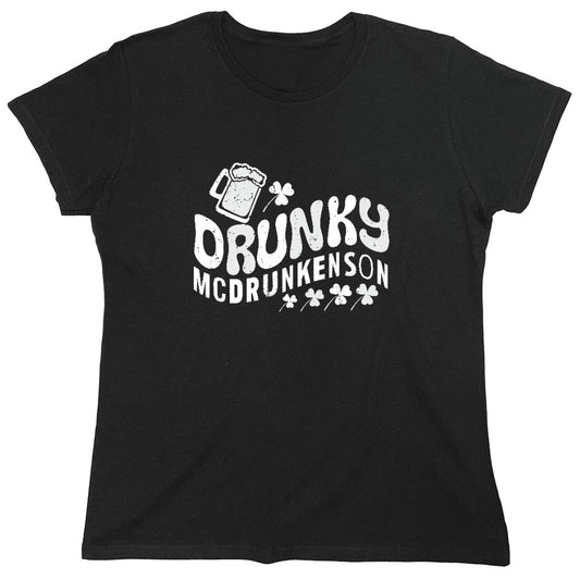 Funny T-Shirts design "Drunky McDrunkenson Shirt - Womens"