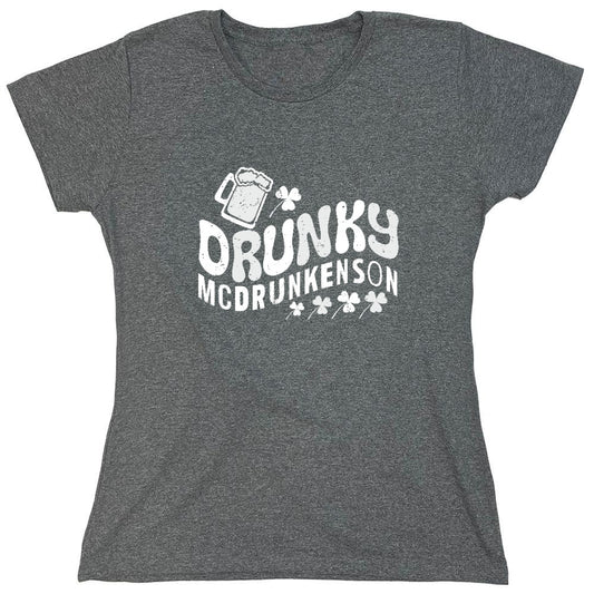 Funny T-Shirts design "Drunky McDrunkenson Shirt - Womens"