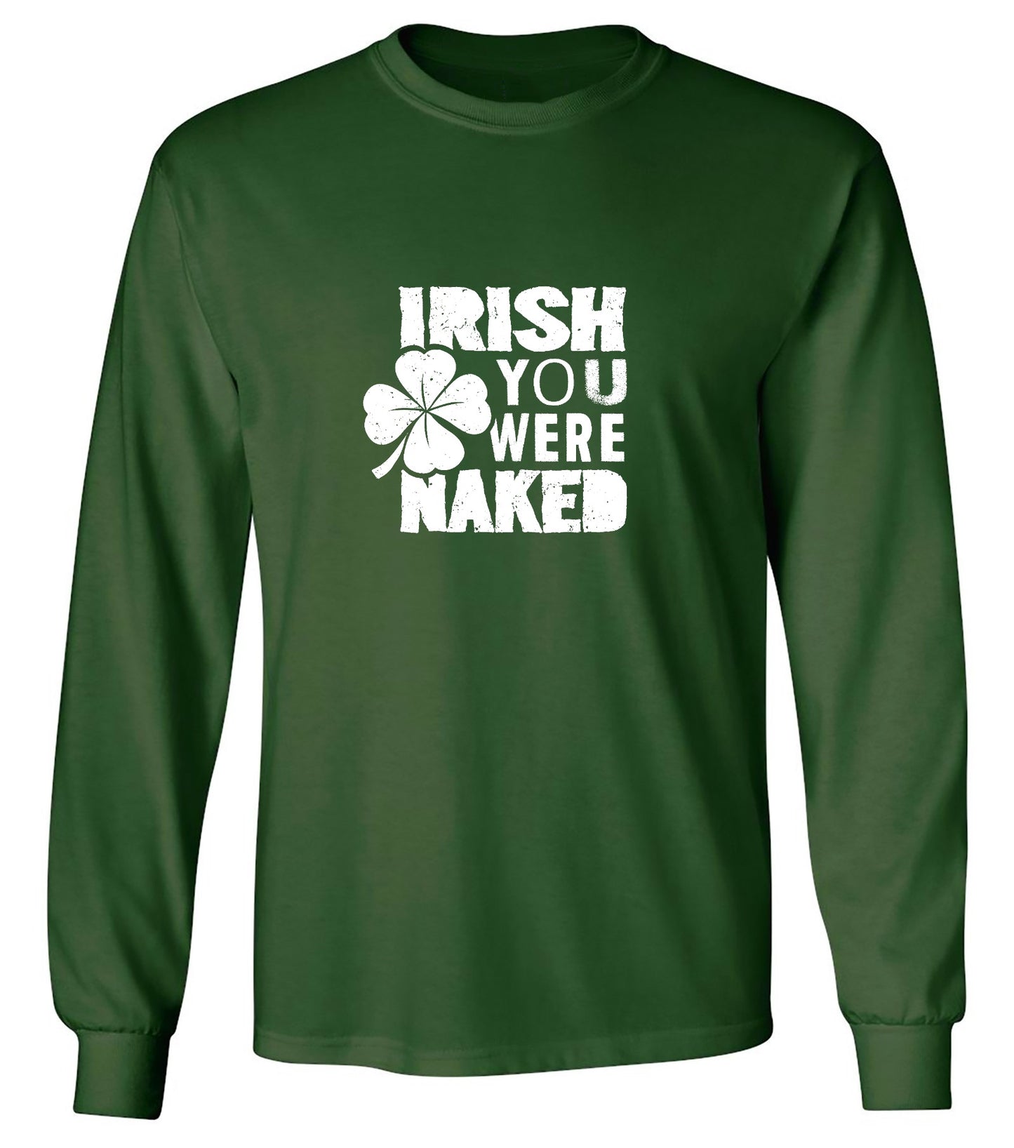 Funny T-Shirts design "Irish You Were Naked"