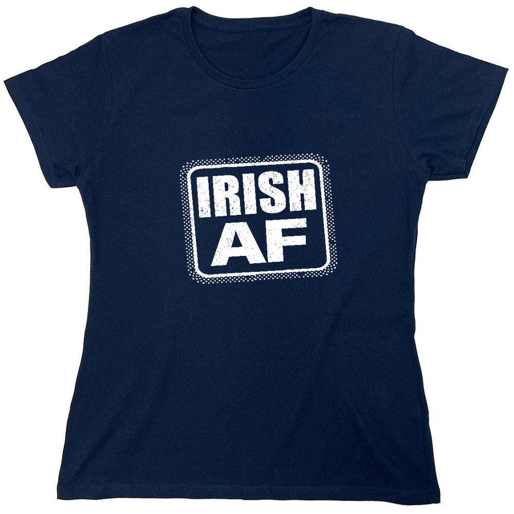 Funny T-Shirts design "Irish AF shirt - Womens"