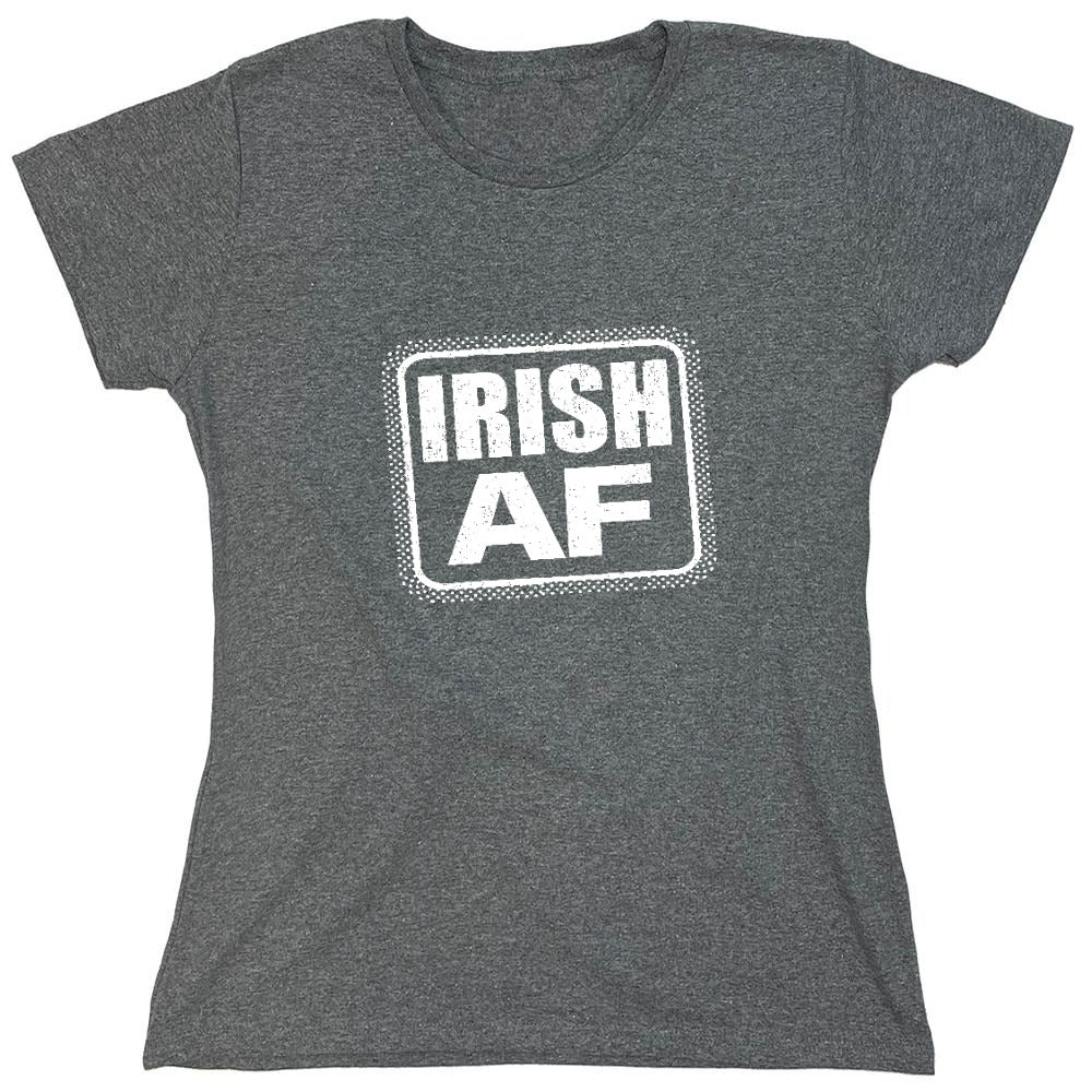 Funny T-Shirts design "Irish AF shirt - Womens"
