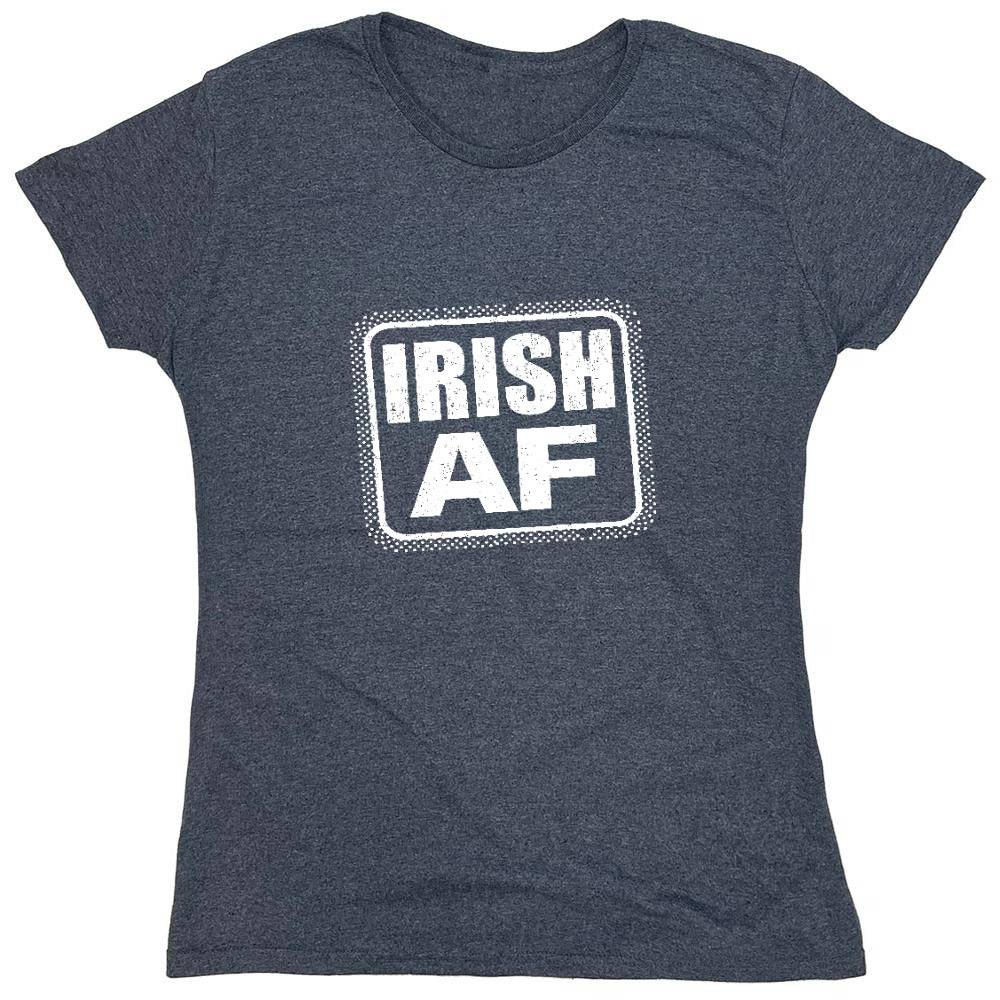Funny T-Shirts design "Irish AF shirt - Womens"