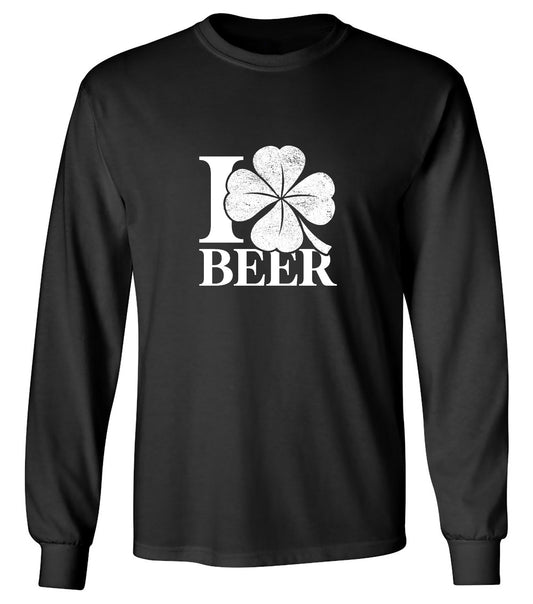 Funny T-Shirts design "I Love Beer Shirt - Long Sleeve"