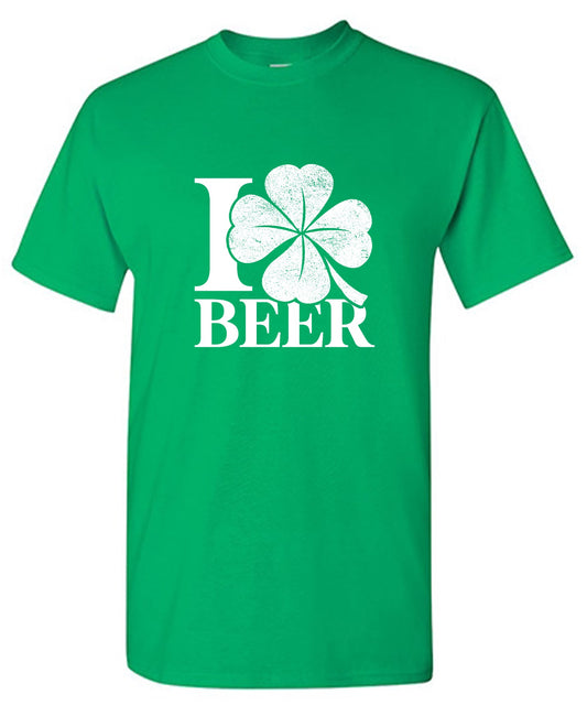 Funny T-Shirts design "I Love Beer Shirt"