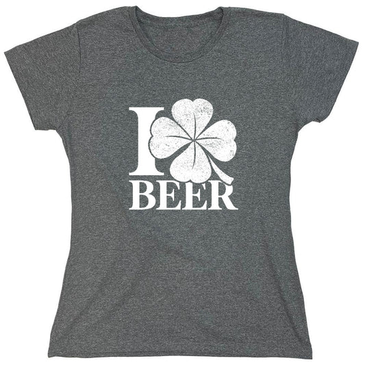 Funny T-Shirts design "I Love Beer Shirt - Womens"