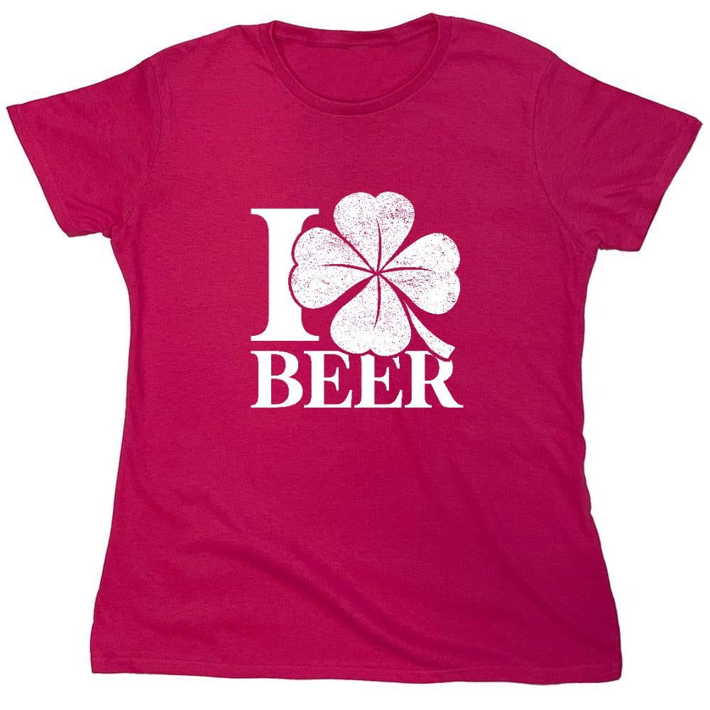 Funny T-Shirts design "I Love Beer Shirt - Womens"