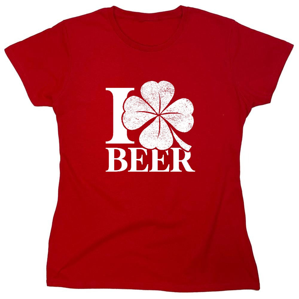Funny T-Shirts design "I Love Beer Shirt - Womens"