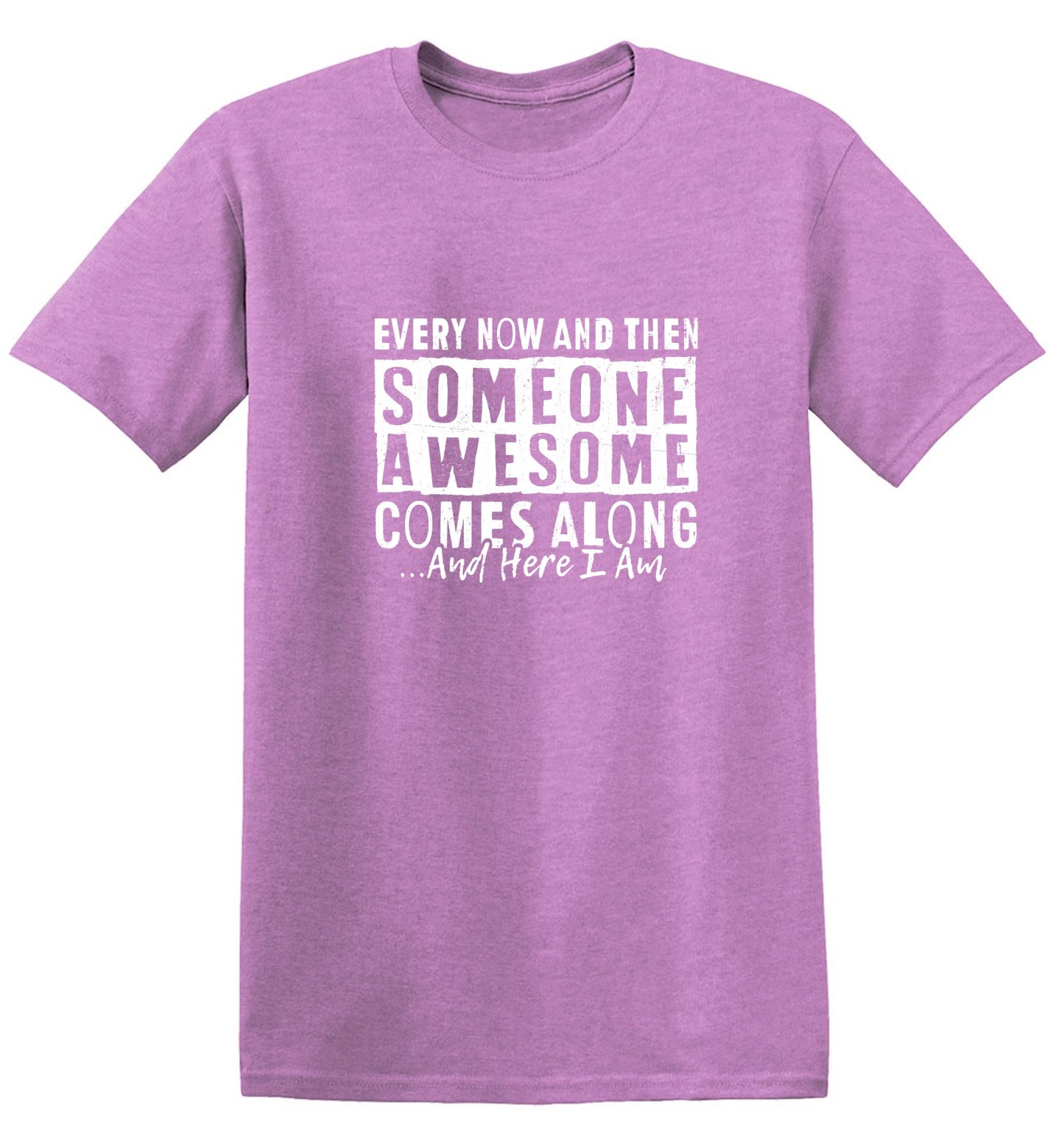 Funny T-Shirts design "Every Now and Then Someone Awesome Comes Along"