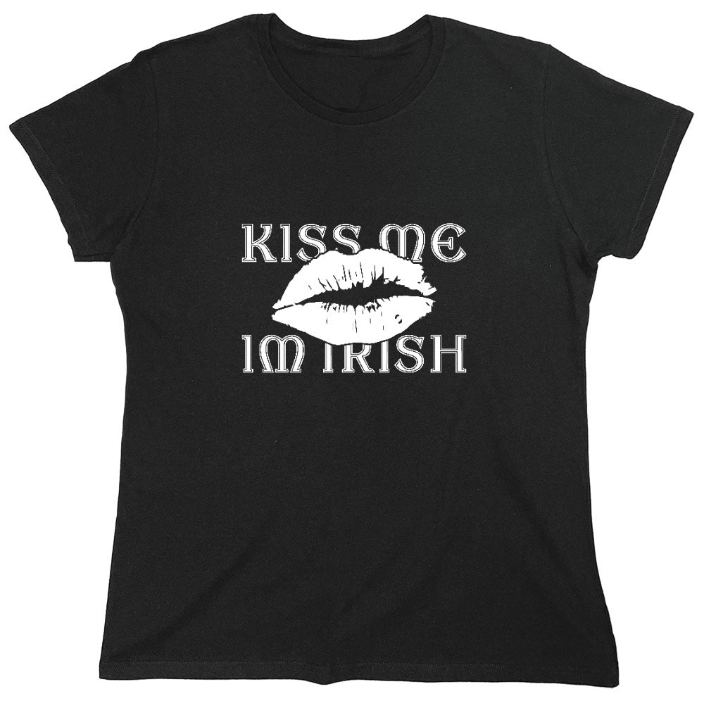 Funny T-Shirts design "Kiss Me, I am Irish 2 shirt - Womens"