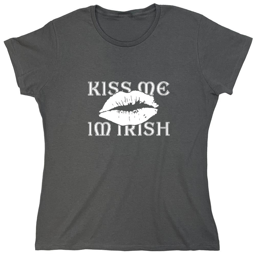 Funny T-Shirts design "Kiss Me, I am Irish 2 shirt - Womens"