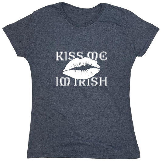 Funny T-Shirts design "Kiss Me, I am Irish 2 shirt - Womens"