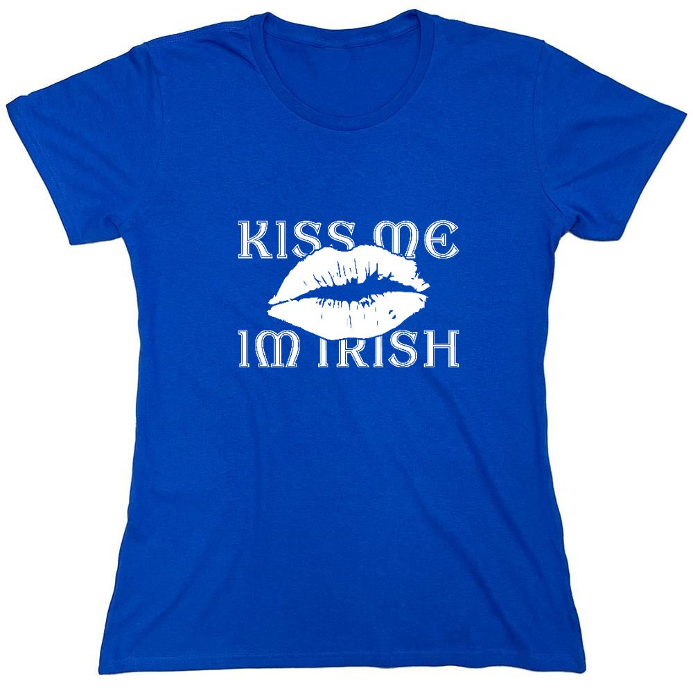 Funny T-Shirts design "Kiss Me, I am Irish 2 shirt - Womens"