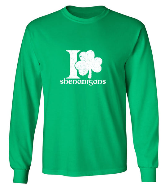 Funny T-Shirts design "I Love Shenanigans shirt - Long Sleeve"