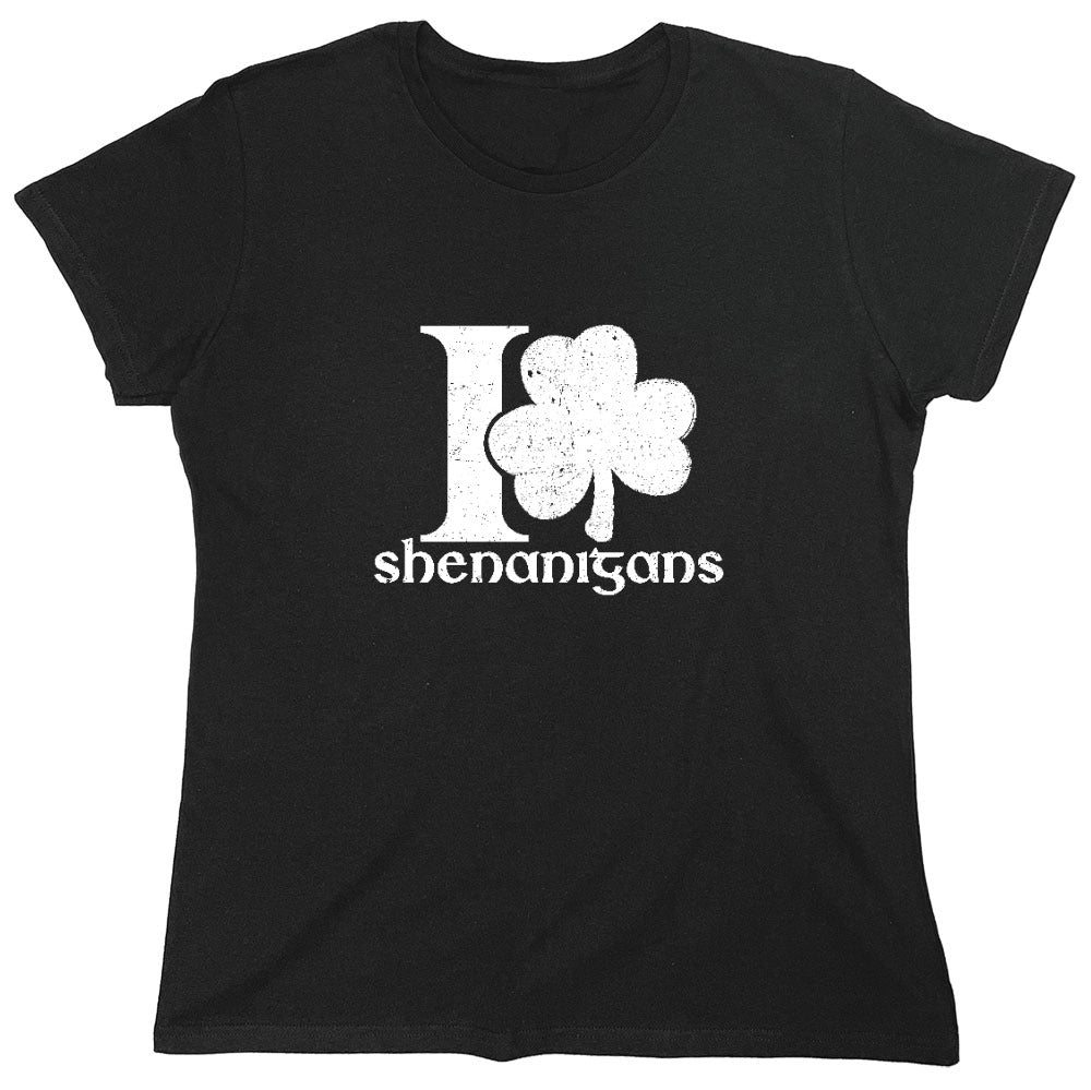 Funny T-Shirts design "I Love Shenanigans"