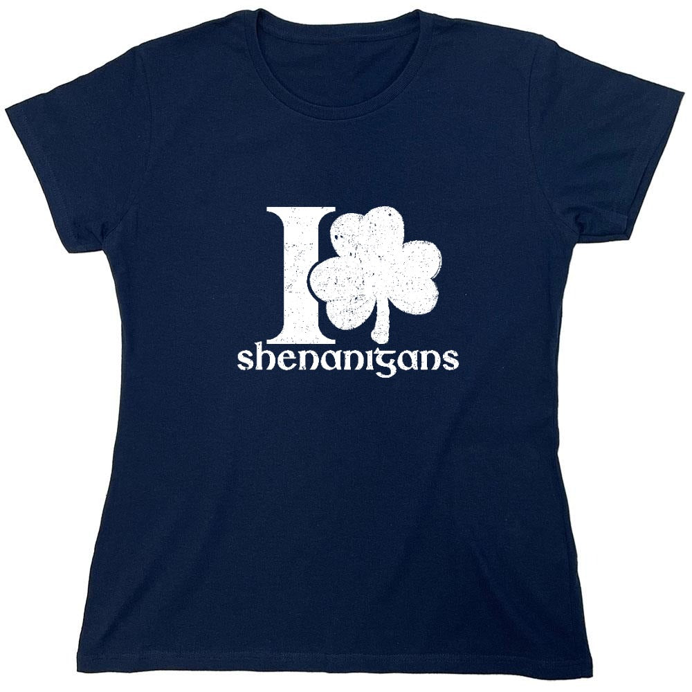 Funny T-Shirts design "I Love Shenanigans"