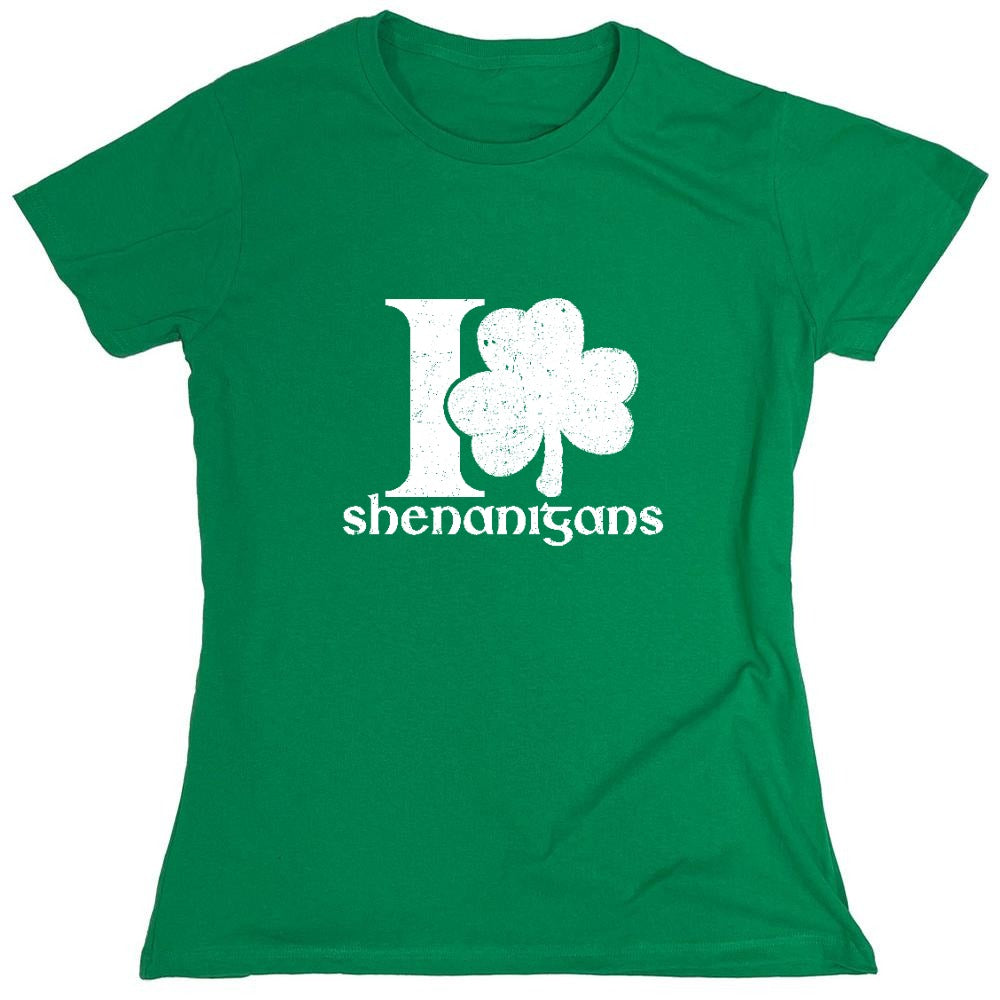 Funny T-Shirts design "I Love Shenanigans"
