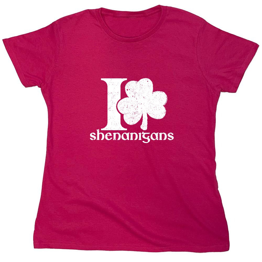 Funny T-Shirts design "I Love Shenanigans"