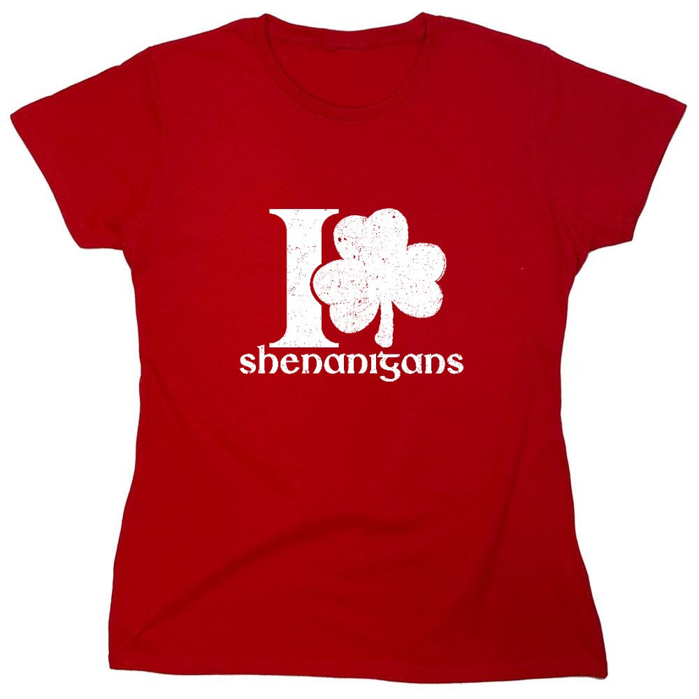 Funny T-Shirts design "I Love Shenanigans"