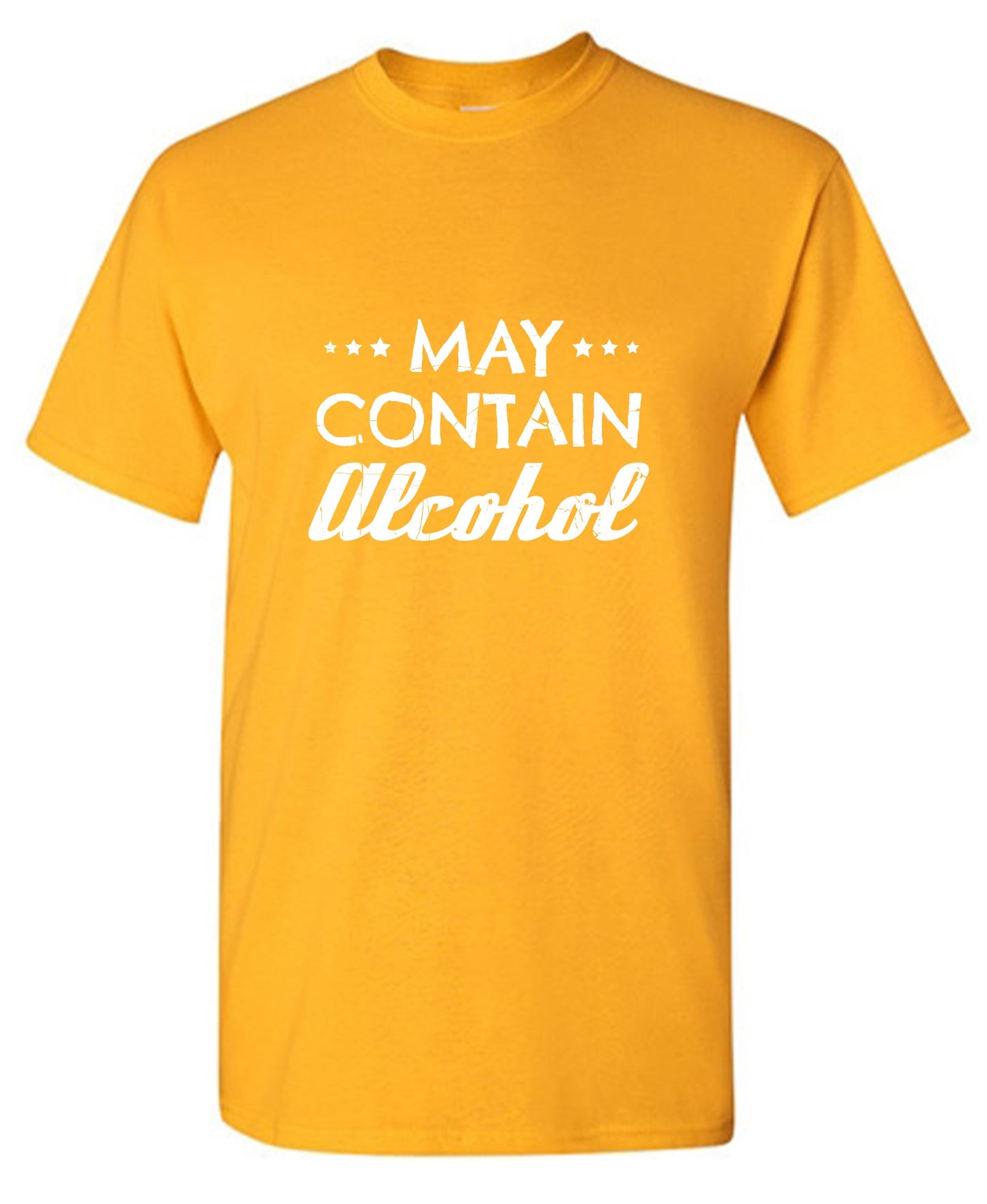 Funny T-Shirts design "May Contain Alcohol"
