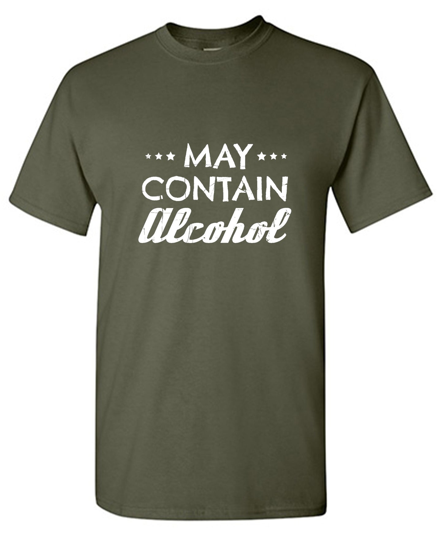 Funny T-Shirts design "May Contain Alcohol"