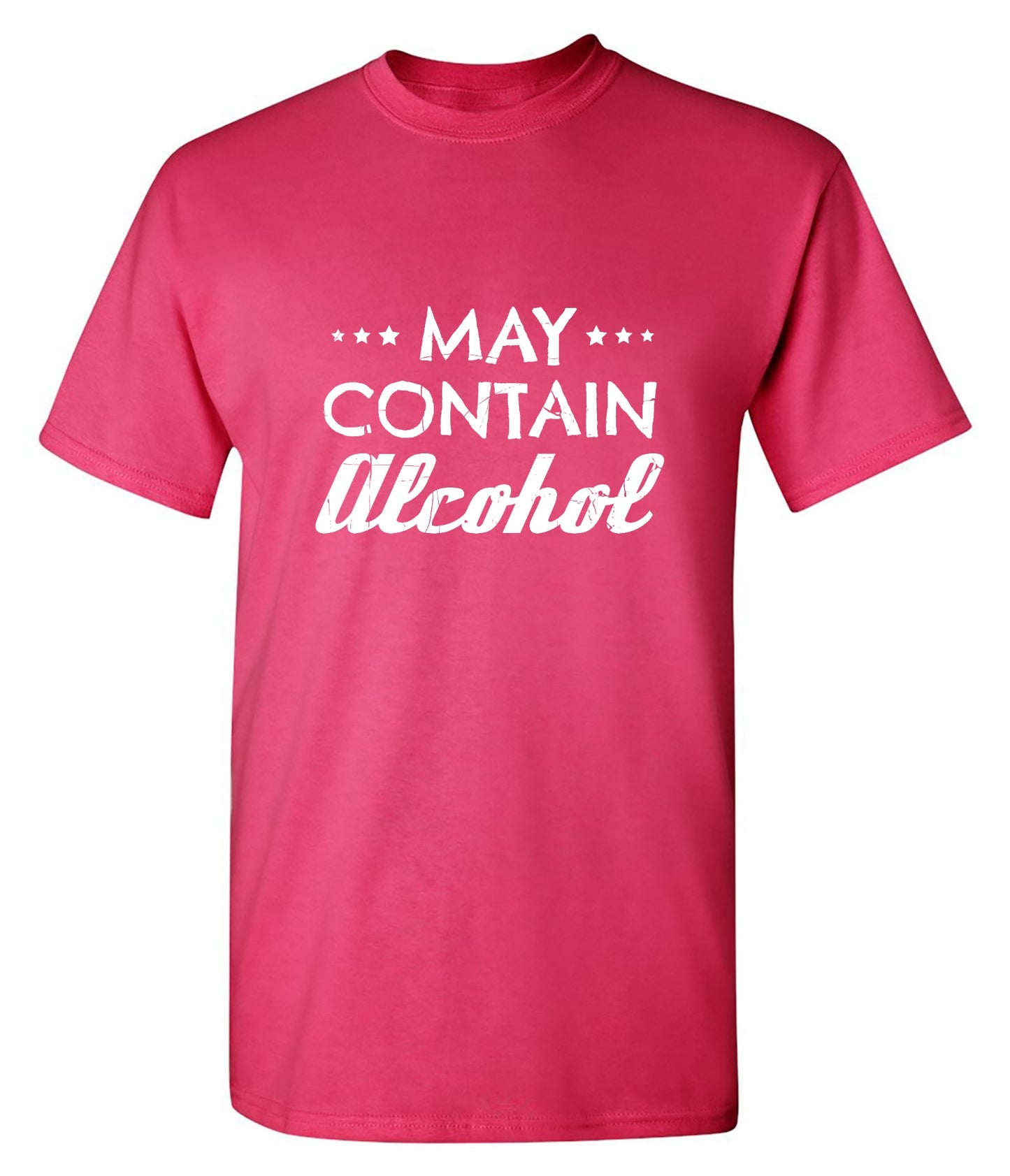 Funny T-Shirts design "May Contain Alcohol"