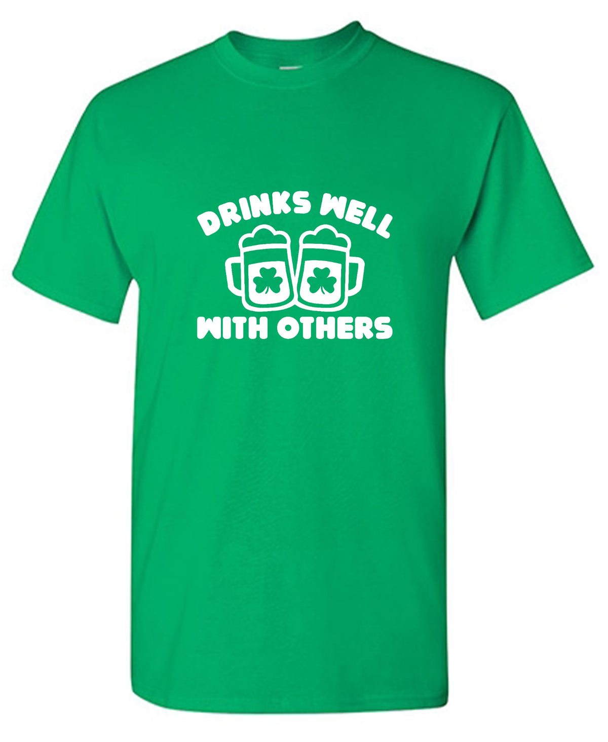 Funny T-Shirts design "Drinks Well With Others Shirt"