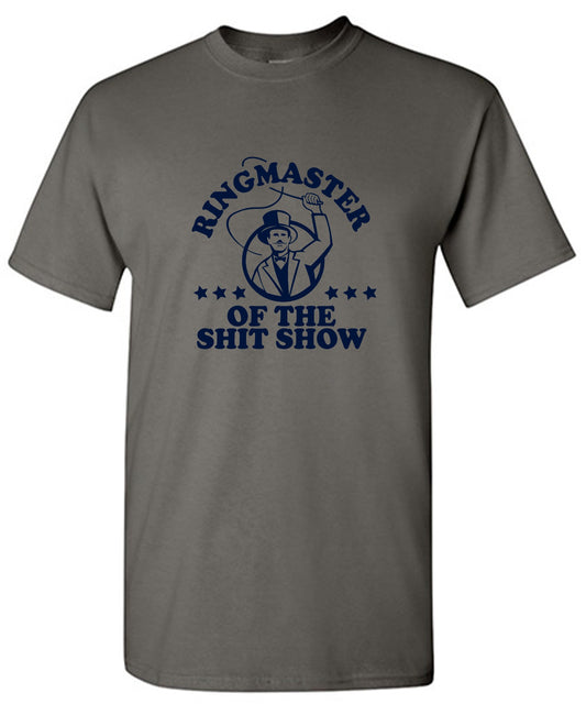 Funny T-Shirts design "Ringmaster Of the Shit Show Shirt - Youth"