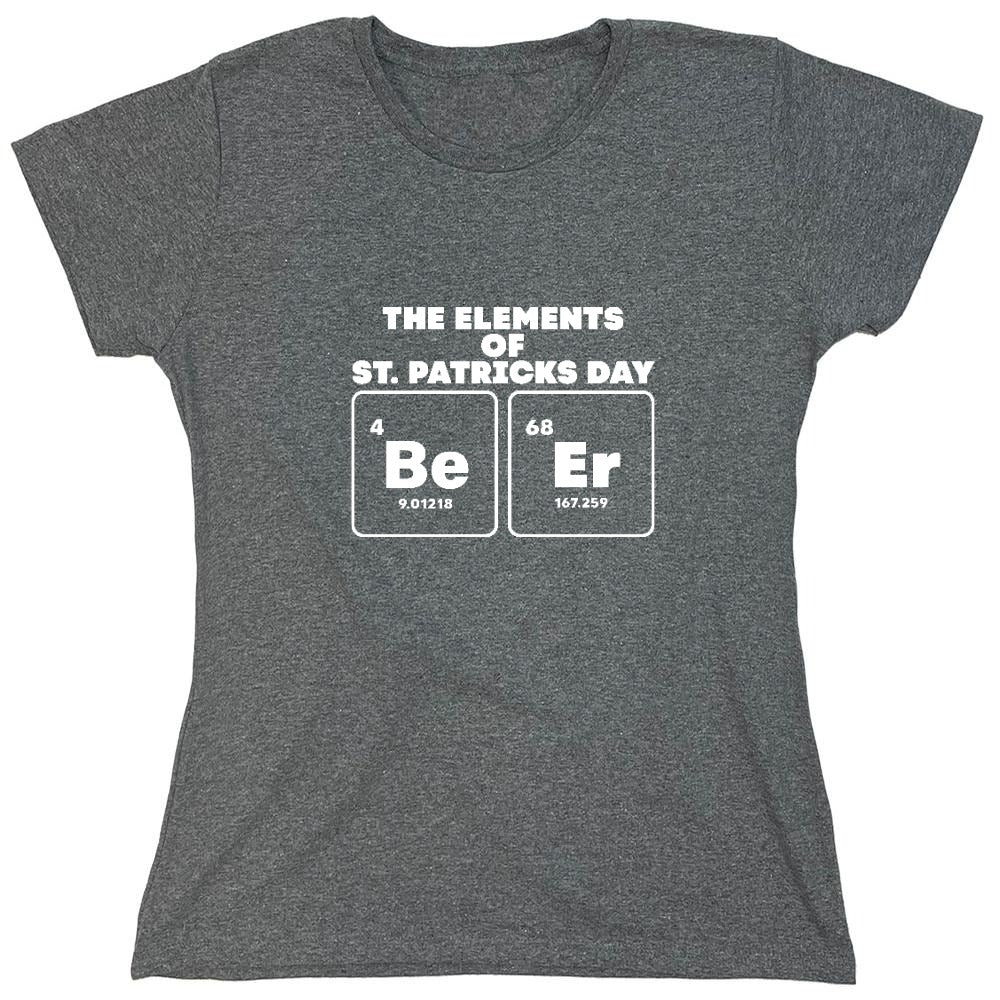 Funny T-Shirts design "The Elements of St. Patricks Day, Be, Er"
