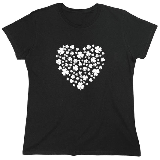 Funny T-Shirts design "Irish Heart Tee Shirt - Womens"