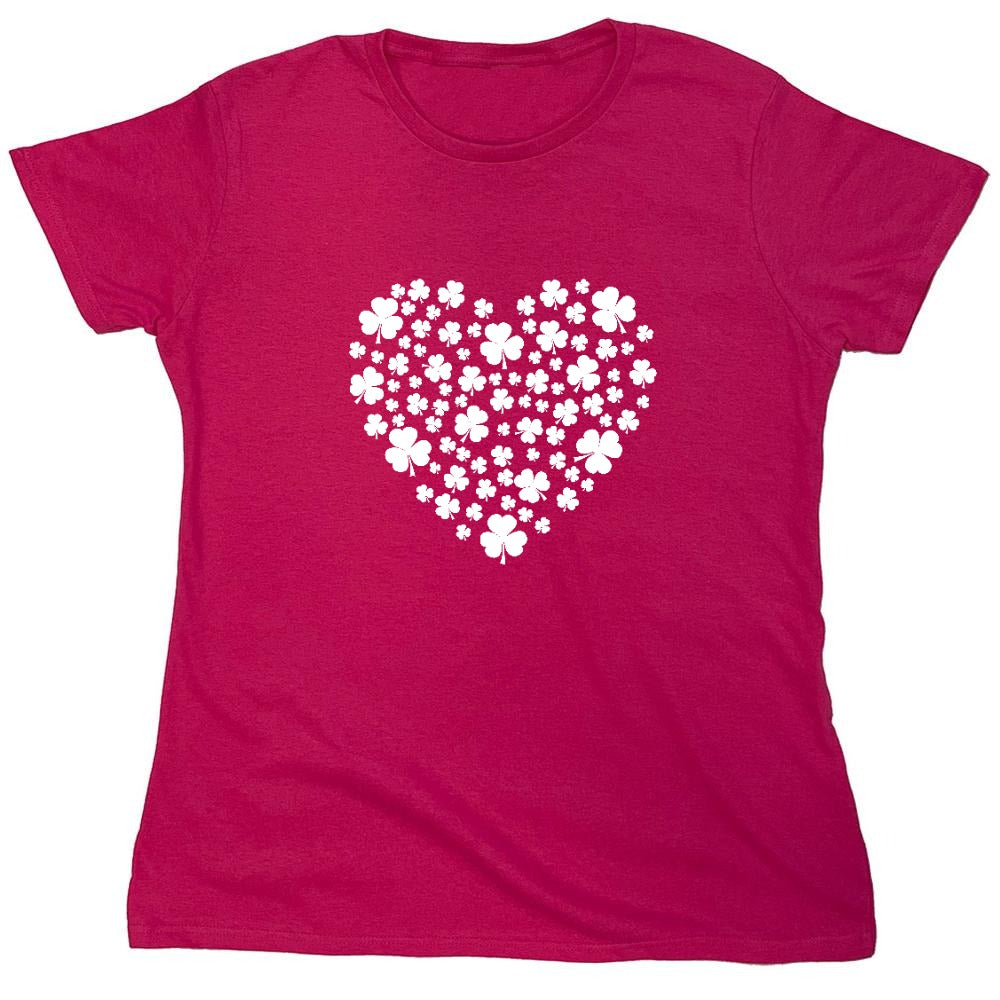 Funny T-Shirts design "Irish Heart Tee Shirt - Womens"