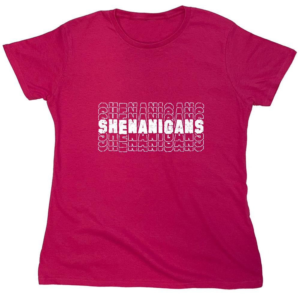 Funny T-Shirts design "Shenanigans Funny Shirt - Womens"