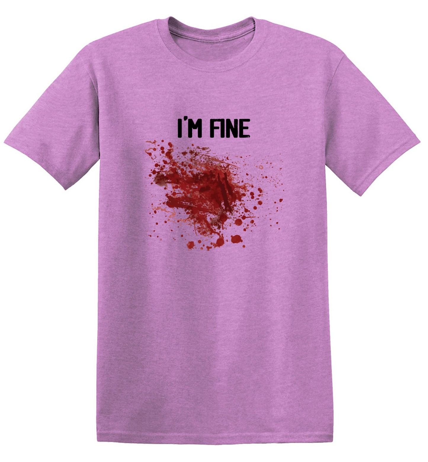 Funny T-Shirts design "I'm Fine Blood Stains Funny Shirt"